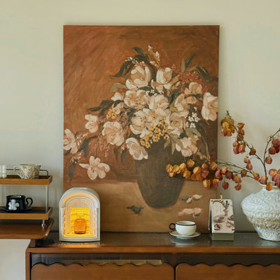 Art mural Mid-Century moderne en tissu pour le salon