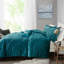 Teal Velvet Duvet Cover For Twin/Twin Xl - Machine Washable Convenience Crushed Comfortable Sleep-125166576-125166581