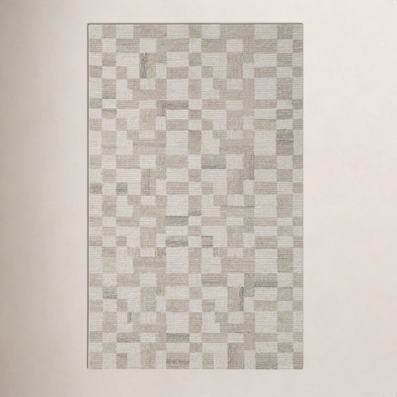 Tapis Roha en laine touffeté à la main Tildi, Rectangle 7 pi 9 po x 9 pi 9 po