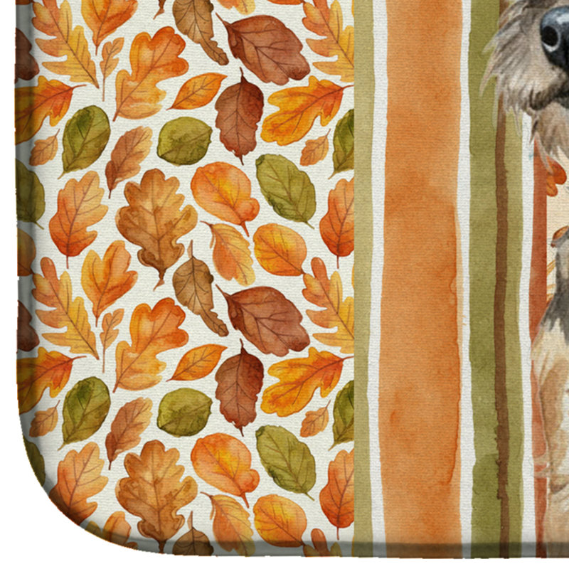 Tapis de séchage d'automne Gri bloquer and Tan Border Terrier