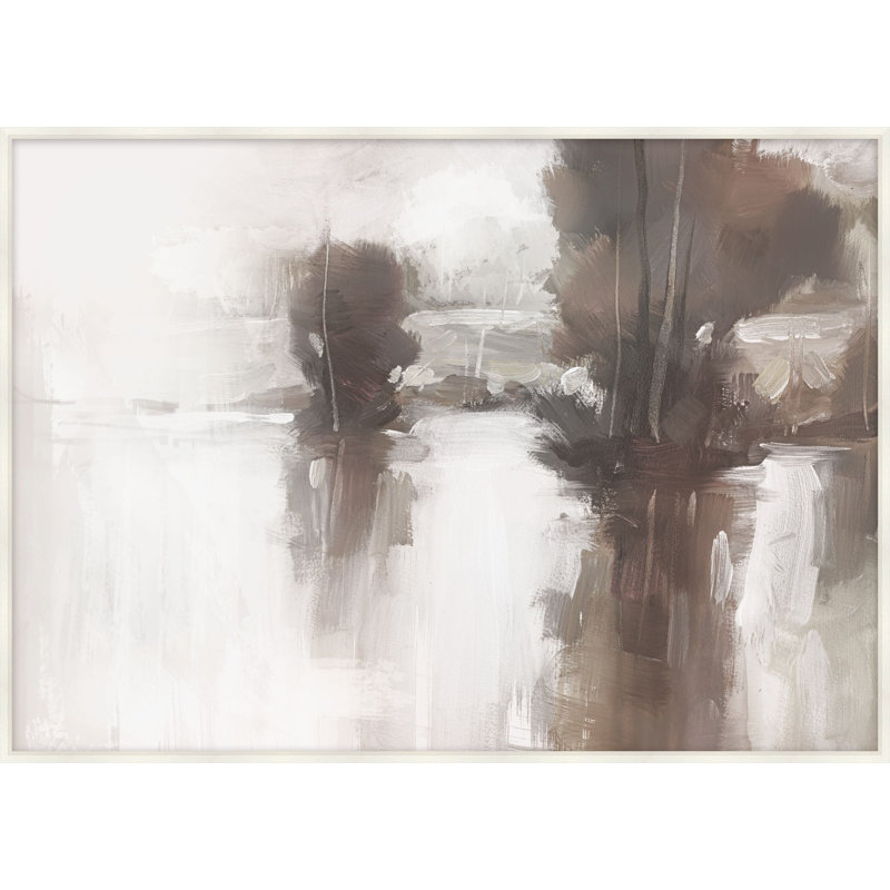 Frozen Lake 1, reproduction d'art encadrée, H 14,25 po x l 20,25 po