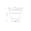 Jardinière 19 "Jean Pierre, Brownstone-1281982481-1281982487