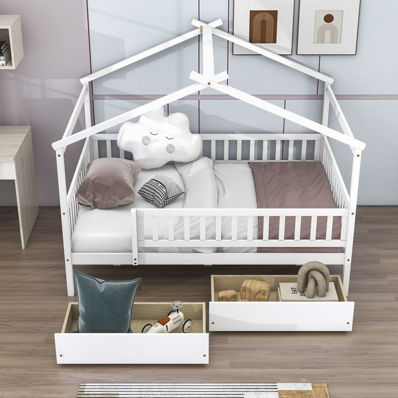 Velida Twin Daybed with Two Drawers, White, Full/Double