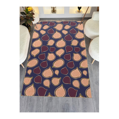 Tapis tissé orange Mosso