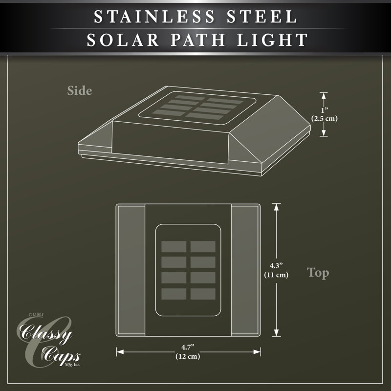 C275105CBBD741249730777CEC216F87 Stainless Steel Solar Path Light