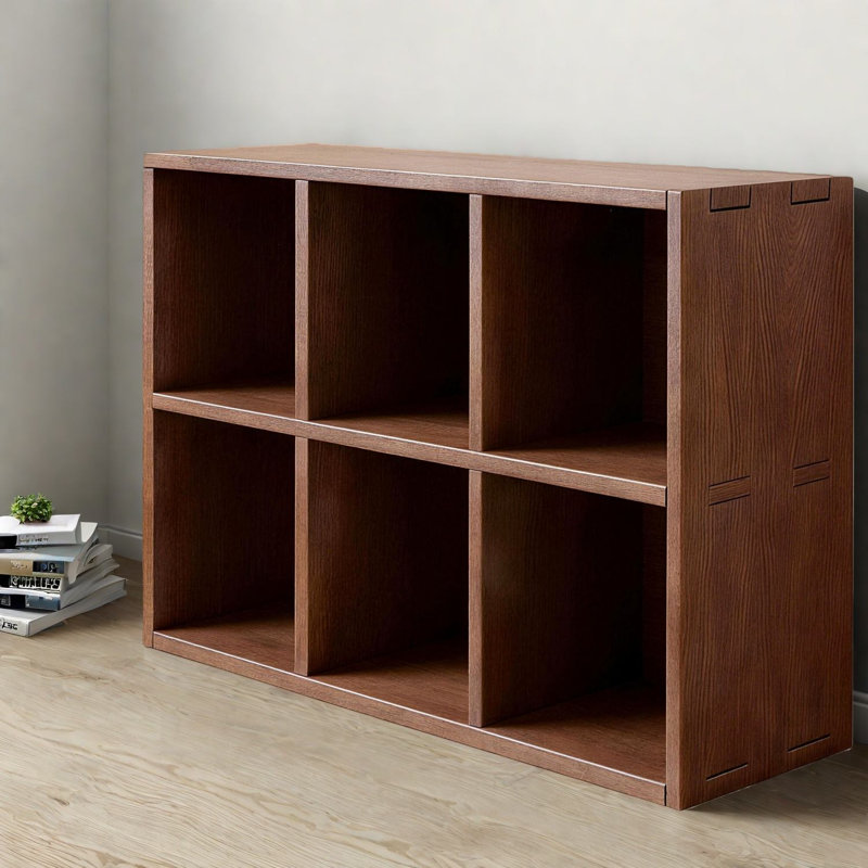 Bibliothèques spacieuses en bois massif, conception rustique pour le rangement à la maison
