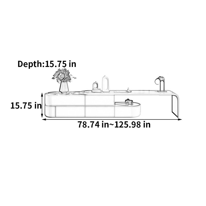 Modern Simple Expandable TV Cabinet