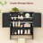 Bathroom Wall Cabinet with Towel Rack