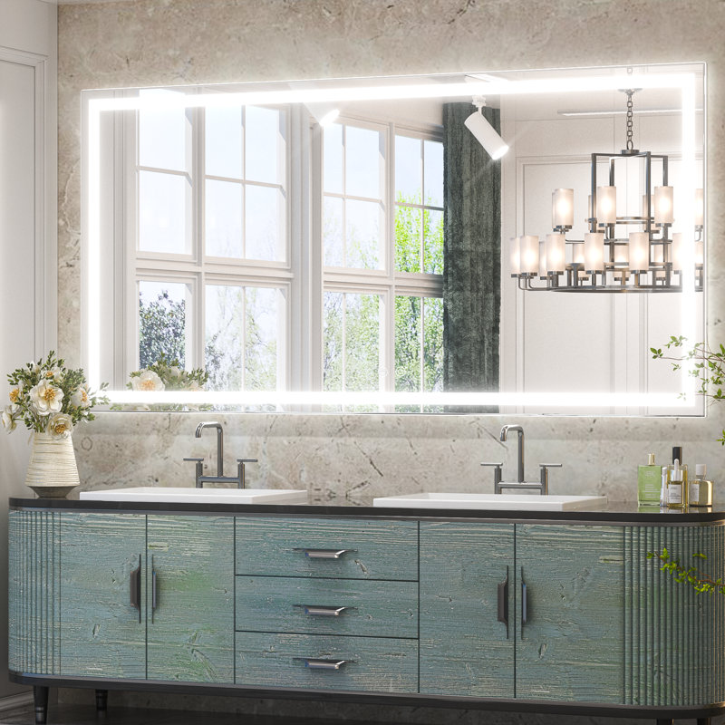 Miroir de salle de bain Martrez, 48 po x 24 po