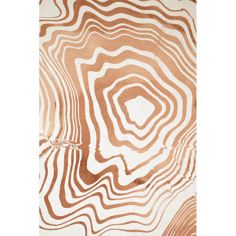 «Wood Grain Suminagashi I» par Annie Warren, impression sur toile tendue, H 30 po x l 20 po x P 1,25 po