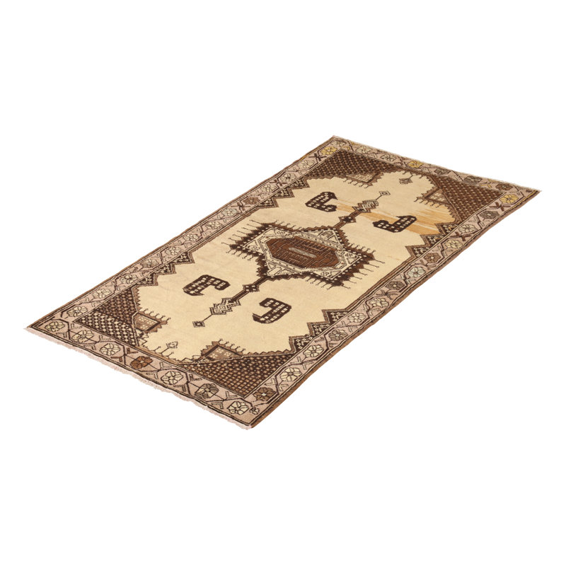 One-of-a-Kind Rectangle 3'4" X 6' Hand Knotted Area Rug