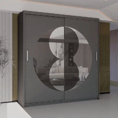 Ariyiah 2 Door Laminate Wardrobe