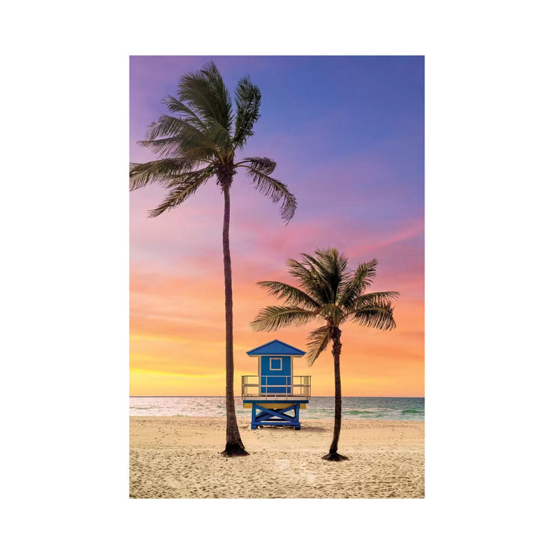 Summer Sunrise At The Beach by Susanne Kremer - Print on Canvas, 66.04cm H x 45.72cm W x 3.81cm D, Wrapped Canvas