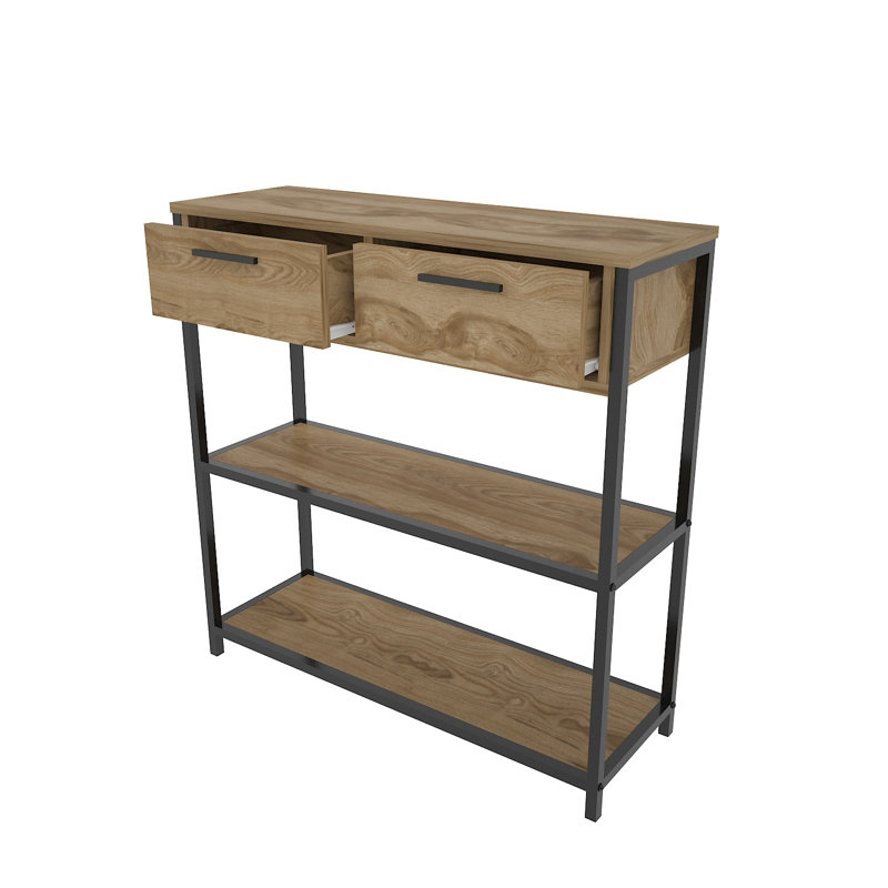 Mickie 90cm Console Table, Brown, Brown