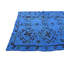 Tapis carré bleu 6 pi 6 pi