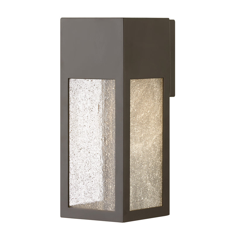 Rook Integrated LED Outdoor Flush Mount, Bronze, 6.5W, 12" H x 4.8" W x 4.8" D