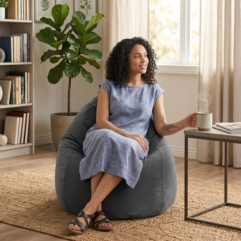 Coquille de siège en microfibre Breeze, Polyester gris