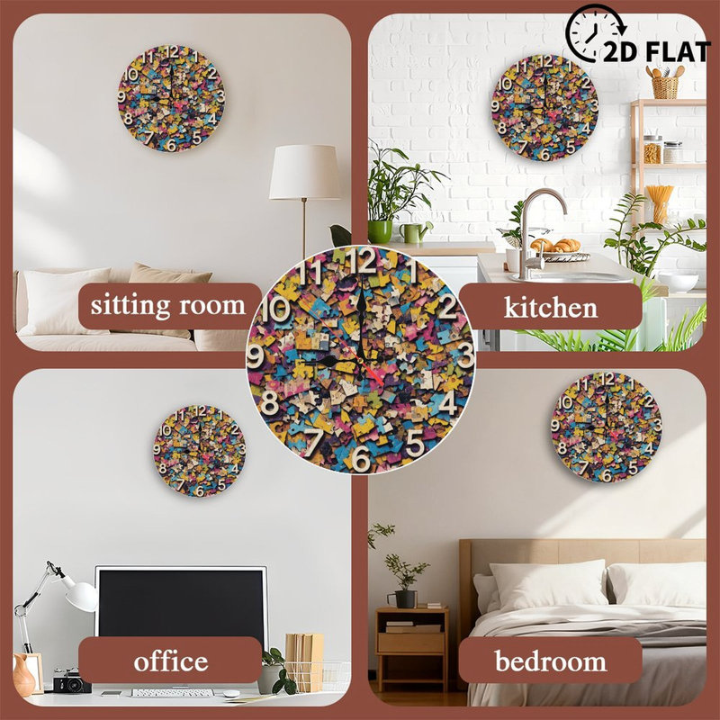 Horloge avec pièces de casse-tête