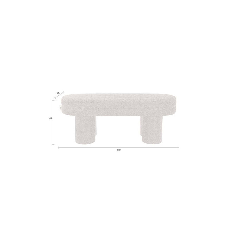 Bench Upholstered Bench, Black