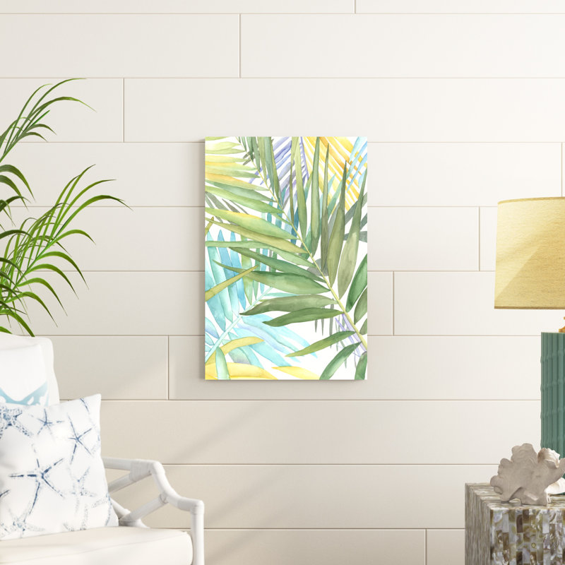 «Tropical Pattern II», peinture sur toile, H 30 po x l 20 po