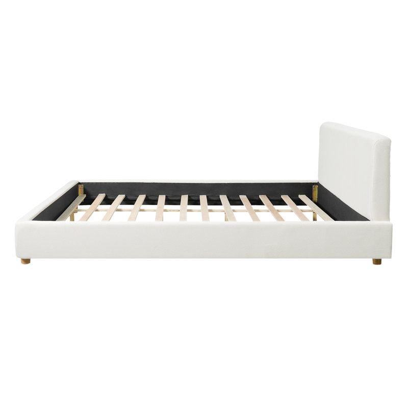 Base de lit tapissier avec tête de lit grand format Boucle