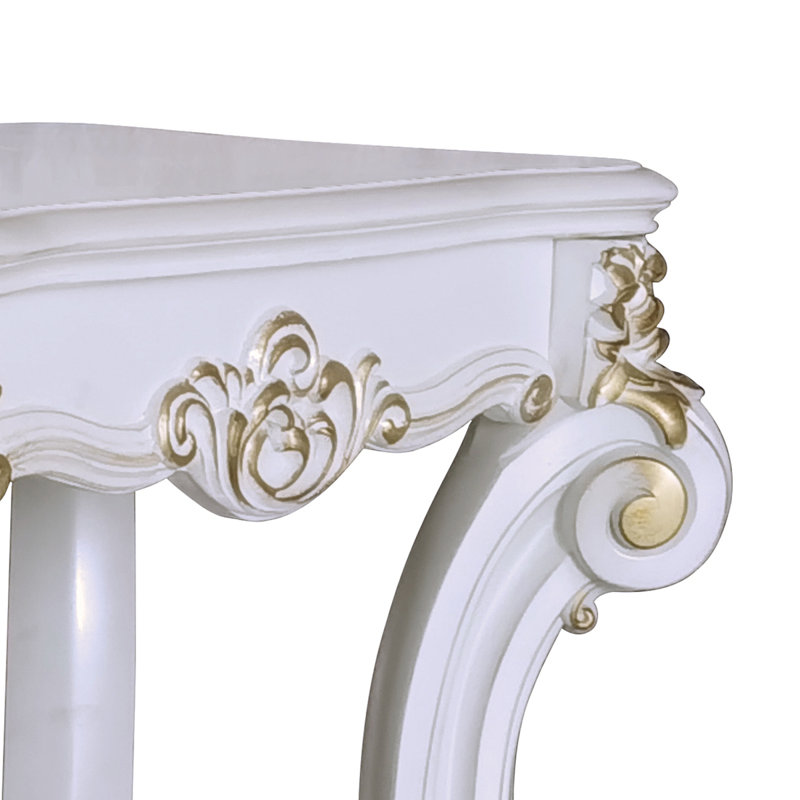 Table de bout antique avec tablette inférieure
