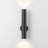 Lunoro Alto Aluminum Matte Black LED Outdoor Armed Sconce