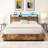 Bed Frame, Storage Headboard with Charging Station, Solid and Stable, Noise Free, No Box Spring Needed, Easy Assembly,Simple style-68663847-68663866