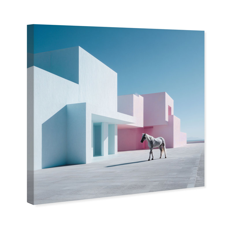 Minimalist Fortress Print by Oliver Gal, 12"H x 12"W, Gallery Wrapped