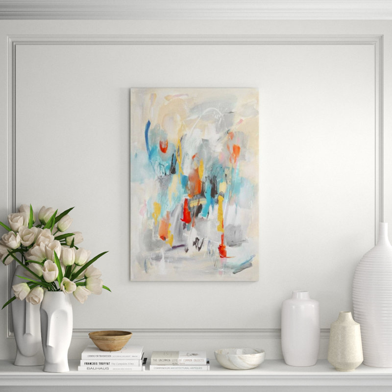 Jump Rope Painting by Elena Carlie, Gilded Gold, 45" H x 30" W x 1.5" D
