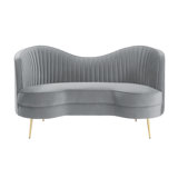 Sagatov 72'' Velvet Loveseat