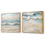 Peinture de plage côtière beige et bleue - ensemble de 2 carrés de plage côtiers-1997160116-1997160119