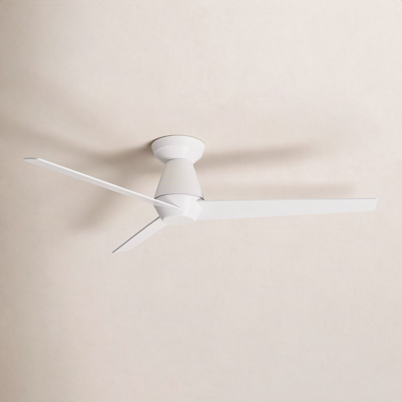 52" 3 - Blade Smart Propeller Ceiling Fan with Remote Control and Light Kit with Selectable Color Temperature Included, 3000K