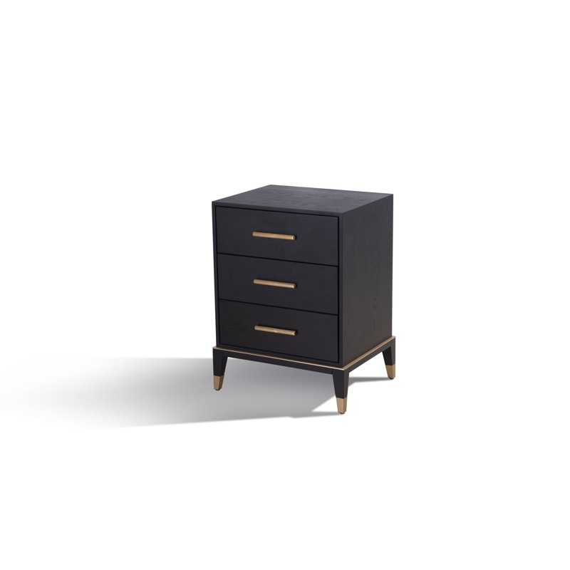 Akeyia 50cm W Manufactured Wood Bedside Table