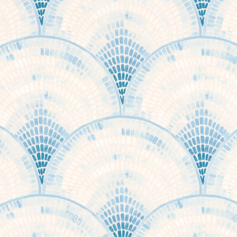 Berkane Blue/White Bell Duvet Cover, Queen Duvet Cover