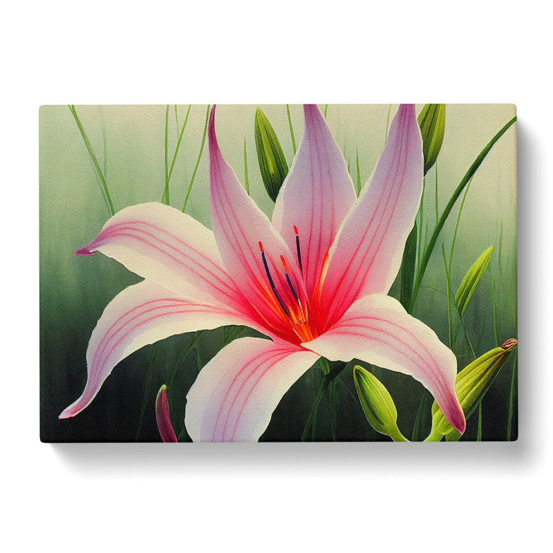Epic Lily Flower - Wrapped Canvas Painting