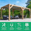 Pergola à persiennes 10 pi x 20 pi Meridian
