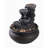 Aleverson 4-Tier Tabletop Water Fountain with LED Light, Stone Gray – Indoor or Outdoor Decorative Cascade