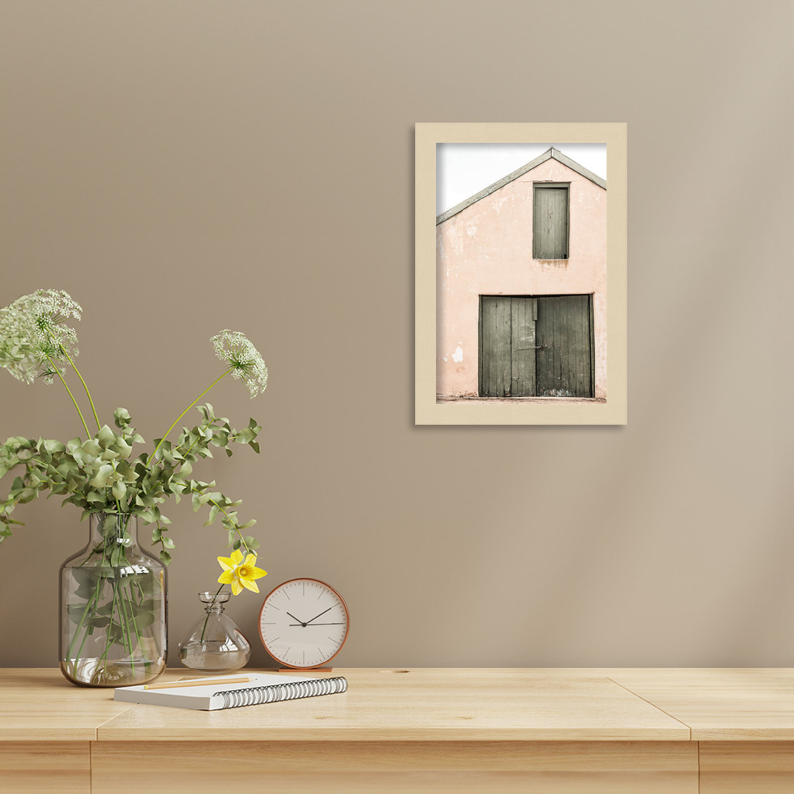 Pineland "Karoo Farm House" Print, Brown, 13" H x 9" W