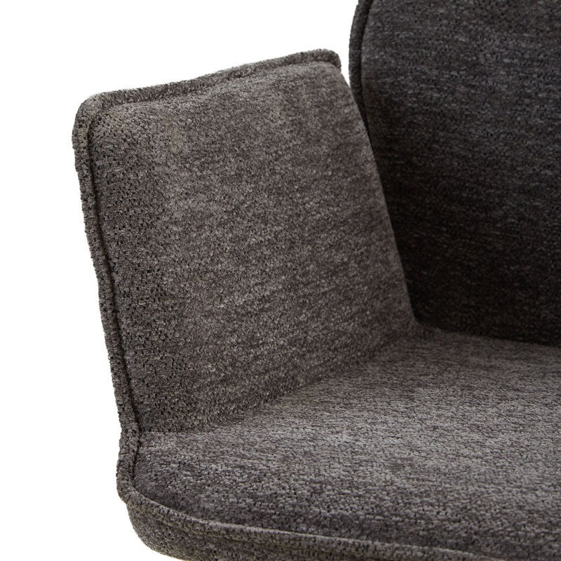Carmelita 48cm H Upholstered Dining Chair in Gray, 6