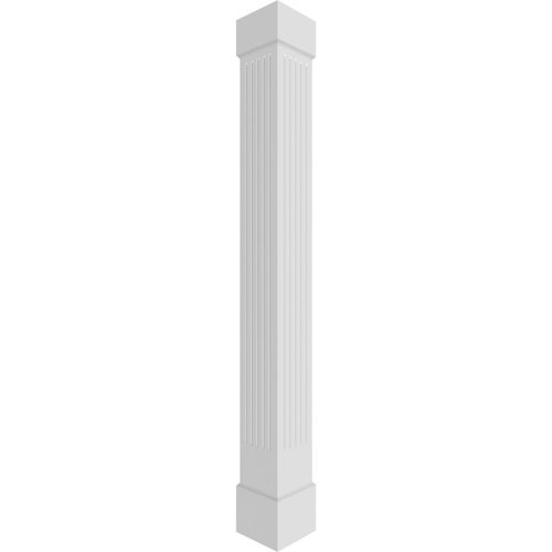PCI Enterprises Square Non-Tapered Fluted PVC Endura-Craft Column Wrap ...
