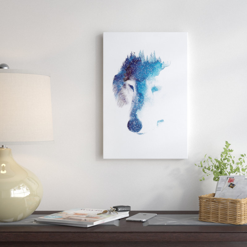 «Through Many Storms», impression sur toile, Papier beaux-arts encadré noir, Blanc, H 32 po x l 24 po x P 1 po