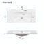 Meuble-lavabo simple 36 po avec plateau en résine Hedvah-1207013015