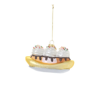 Dessert First Ornament 5"x 2.5"x 2.75"