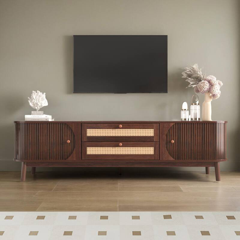 Rattan Tv Stand For Tvs Up To 75''