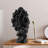 Hand-Painted Decorative Object, Black, 7.1 x 13.4 x 6.7 inches | 100% Polyester Material, Lightweight at 2.8 lbs | Unique Art Piece for Home Decor, Elegant and Distinctive Accent for Any Room-976280668