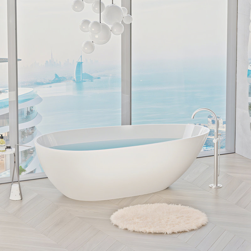 Baignoire à surface solide de style spa moderne pour une détente luxueuse