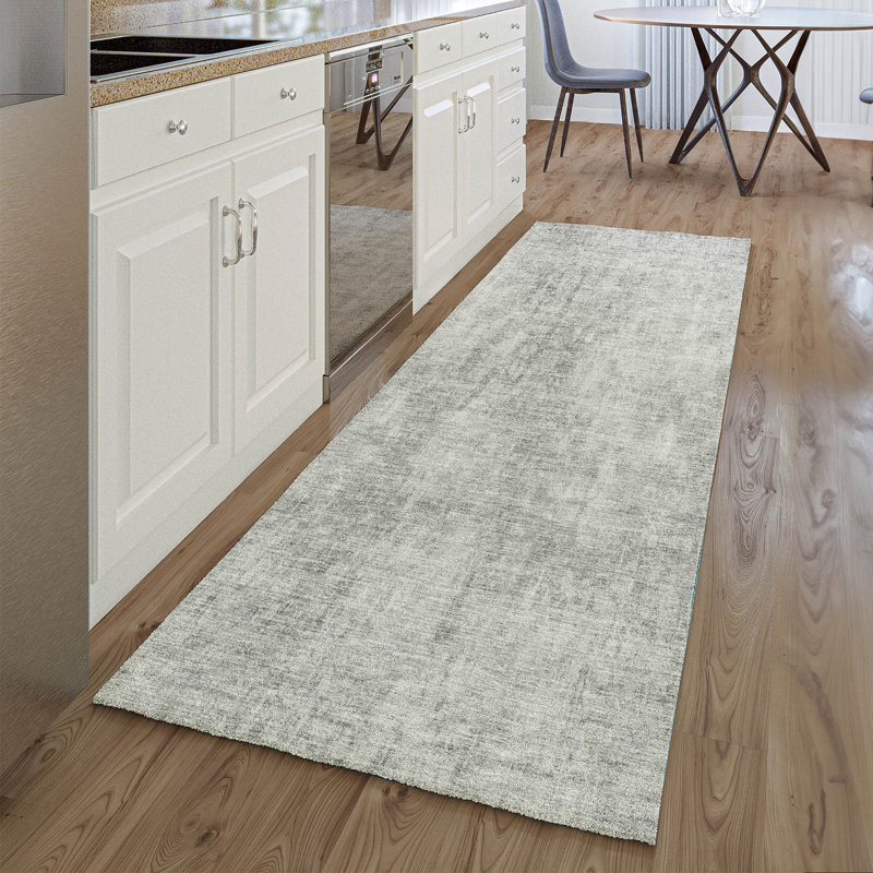 Premium Machine Washable Arnette Gray Rug, Runner 2'3" x 7'6"