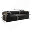 Canapé à compression de 78,8 po, canapé-lit convertible au sol avec accoudoirs avec dossier coussiné, canapé-lit futon, canapé modulaire sans accoudoirs Loveseat, tissu velours côtelé, pour le salon, la chambre à coucher, noir-442344766