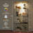 Glass Display Cabinet with LED Light, 4 Shelves and Lock for Living Room Bedroom Office-852713558